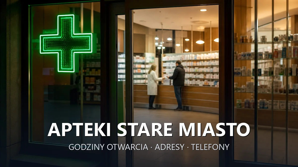 Apteki Stare Miasto, powiat koniński - adresy, telefony, godziny otwarcia