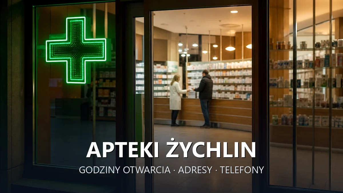 Apteki Żychlin, gmina Stare Miasto, powiat koniński - adresy, telefony, godziny otwarcia